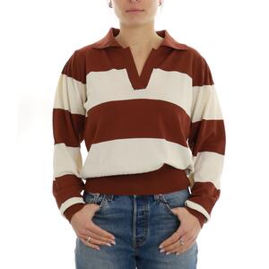 MAGLIA A RIGHE TABACCO